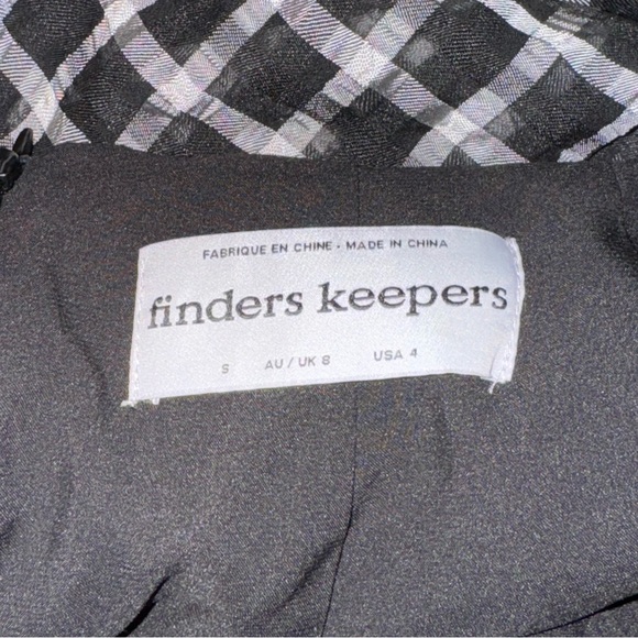 Finders Keepers Picnic Gingham Playsuit Jumpsuit Size S / US 4 NWOT! - Picture 11 of 12